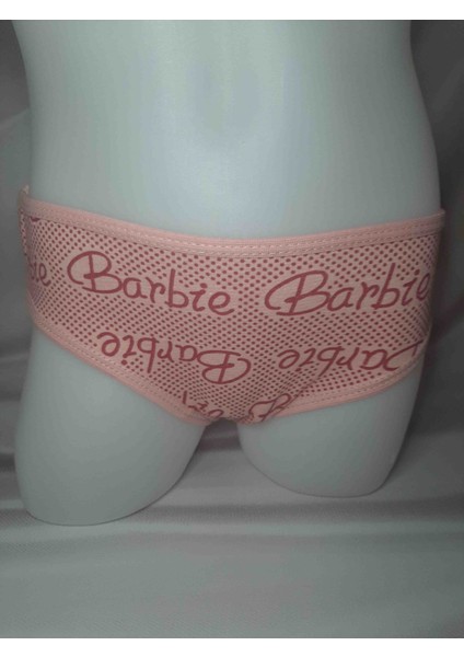 Pembe Yazılı Desenli Likralı Kız Çocuk Külot