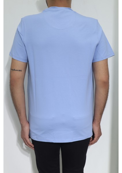 Fistan Store Erkek Düz Spor Kesim Rahat Kalıp V Yaka T-Shirt modelleri