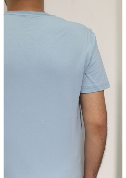 Fistan Store Erkek Düz Spor Kesim Normal Kalıp Bisiklet Yaka T-Shirt fırsatları