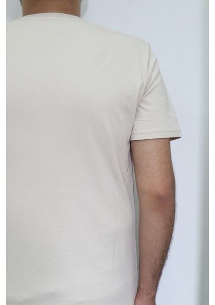 Fistan Store Erkek Düz Spor Kesim Normal Kalıp Bisiklet Yaka T-Shirt fırsatları