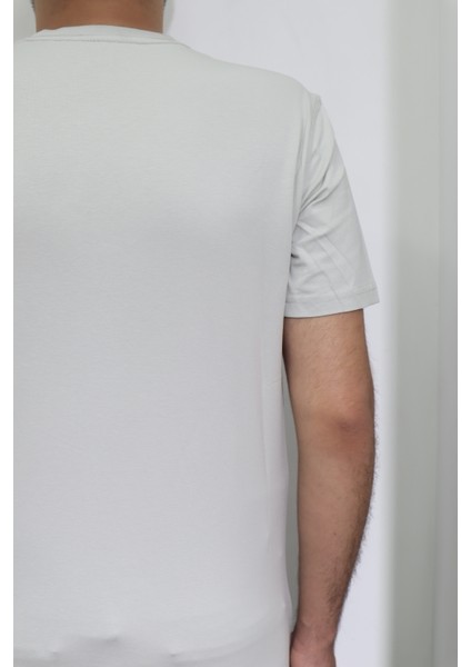 Fistan Store Erkek Düz Spor Kesim Normal Kalıp Bisiklet Yaka T-Shirt fırsatları