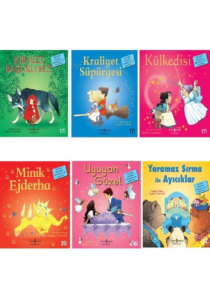 Kırmızı Başlıklı Kız - Külkedisi - Uyuyan Güzel - Minik Ejderha / Ilk Okuma Kitaplarım - 6 Kitap Set