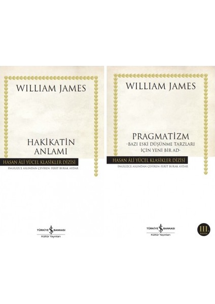Hakikatin Anlamı - Pragmatizm - William James - 2 Kitap Set