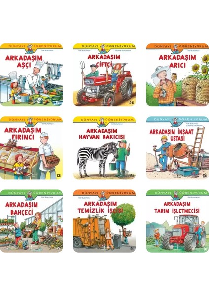 Mesleklerle Dünyayı Öğreniyorum Serisi 8 Kitap – Okuma Takip Ayracı