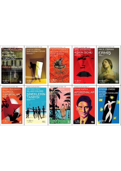 Iş Bankası Modern Klasikler Dizisi 10 Kitap Set