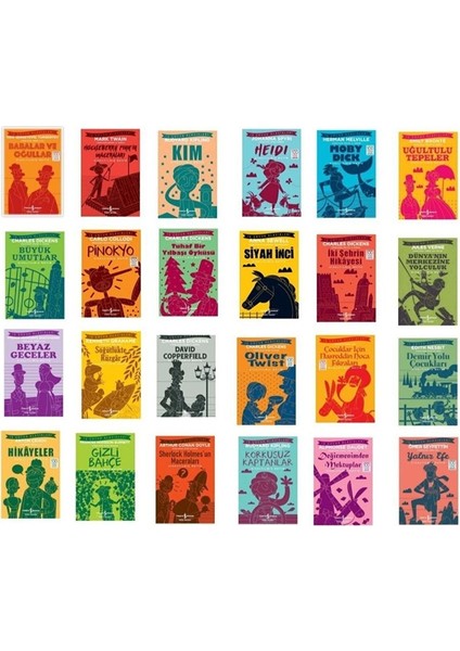 Ilköğretim Dünya Çocuk Klasikleri 24 Kitap Set 2 Kısaltılmış Metin