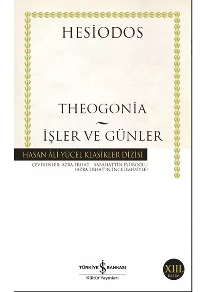 Theogonia: Işler ve Günler - Hesiodos