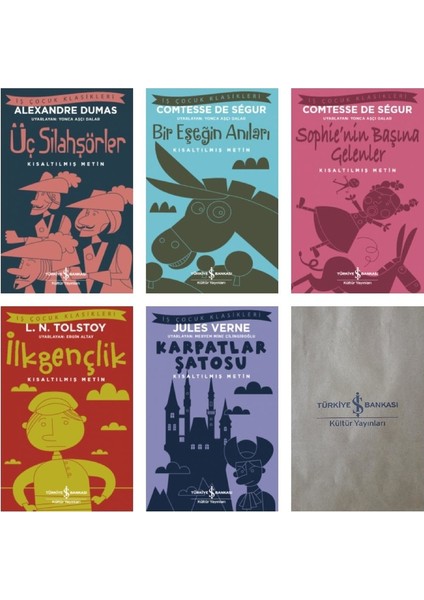 Iş Çocuk Klasikleri 5 Kitap Set 1 + Kağıt Poşet