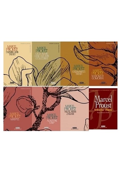 Marcel Proust Kayıp Zamanın Izinde Serisi 9 Kitap Set - Swannların Tarafı - Çiçek Açmış Genç Kızların Gölgesinde - Guermantes Tarafı - Sodom ve Gom.. - Marcel Proust
