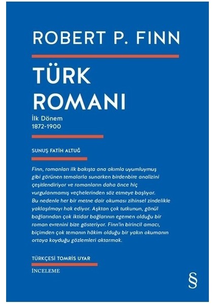 Türk Romanı: Ilk Dönem 1872-1900 - Robert P. Finn