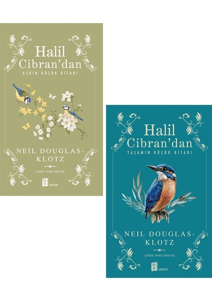 halil Cibran'dan Aşkın Küçük Kitabı - Halil Cibran'dan Yaşamın Küçük Kitabı - Neil Douglas Klotz - 2 Kitap Set