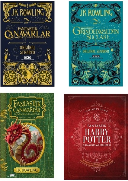Harry Potter Fantastik Canavarlar 4 Kitap Set