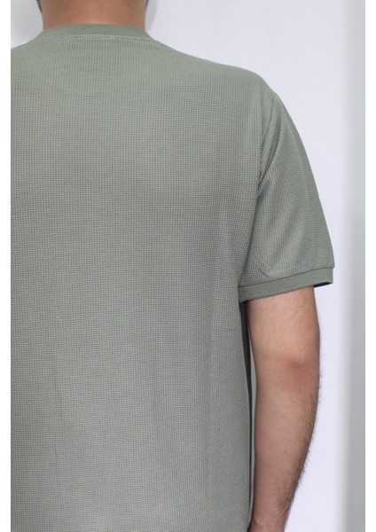 Fistan Store Erkek Düz Spor Kesim Normal Kalıp Bisiklet Yaka T-Shirt fırsatları