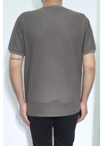 Fistan Store Erkek Düz Spor Kesim Normal Kalıp Bisiklet Yaka T-Shirt modelleri