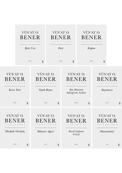 Ipin Ucu - Dost - Kara Tren - Siyah-Beyaz - Ihlamur Ağacı - 11 Kitap - Vüs'at O. Bener