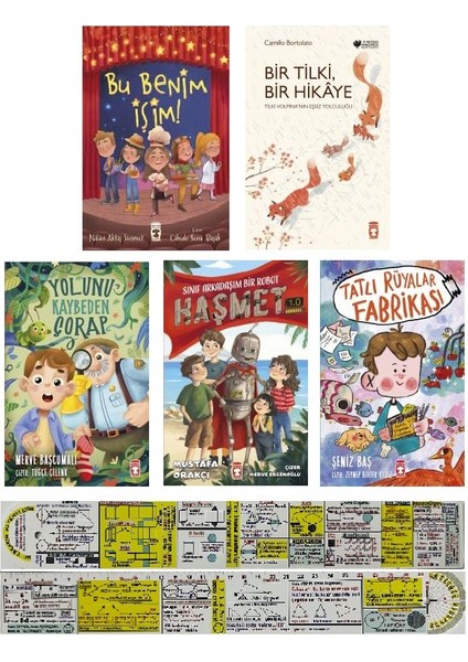 bu Benim Işim! - Bir Tilki, Bir Hikaye - Yolunu Kaybeden Çorap – Haşmet - Tatlı Rüyalar Fabrikası 5 Kitap – Matematik Ayraç