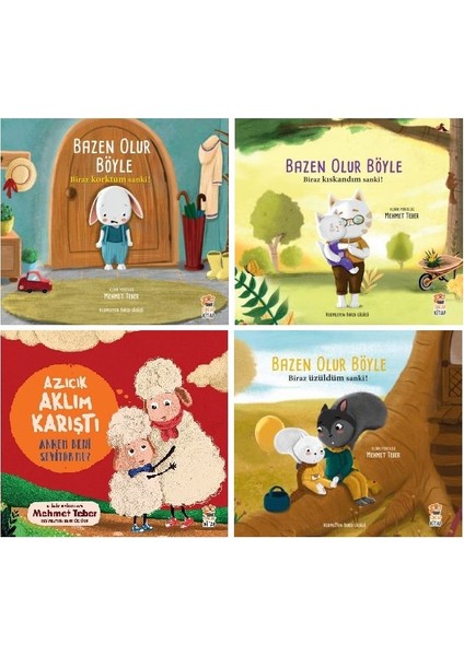 bazen Olur Böyle + Azıcık Aklım Karıştı Serisi 4 Kitap Set / Biraz Korktum - Kıskandım - Üzüldüm Sanki