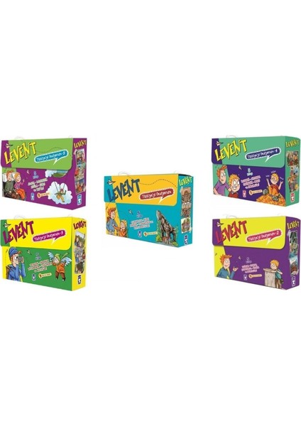 levent Türkiye'yi Geziyorum 5 Set Bir Arada 25 Kitap Set (Levent Türkiye'yi Geziyorum 1-2-3-4-5)