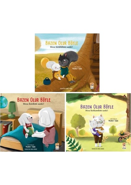 bazen Olur Böyle Serisi 3 Kitap Set / Biraz Üzüldüm Sanki - Biraz Kızdım Sanki - Biraz Kıskandım Sanki - Mehmet Teber