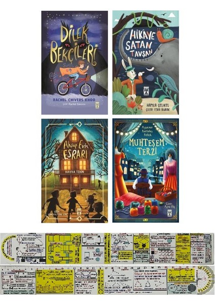 Ilk Genç Timaşdilek Bekçileri - Hikaye Satan Tavşan - Ahşap Evin Esrarı - Muhteşem Terzi 4 Kitap - Cetvel
