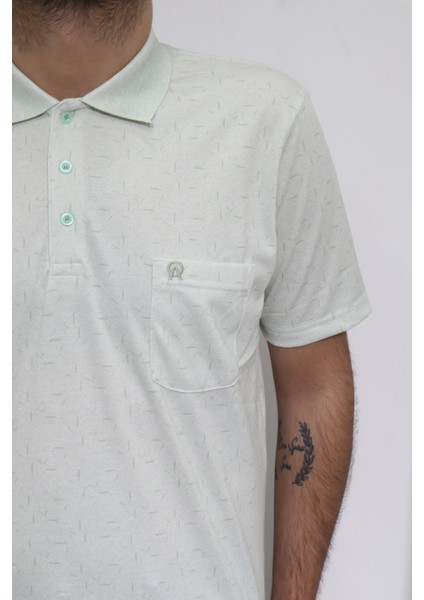 Fistan Store Erkek Desenli Klasik Kesim Rahat Kalıp Tek Cepli Polo Yaka T-Shirt fiyatları