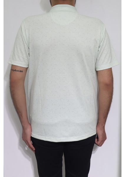 Fistan Store Erkek Desenli Klasik Kesim Rahat Kalıp Tek Cepli Polo Yaka T-Shirt modelleri