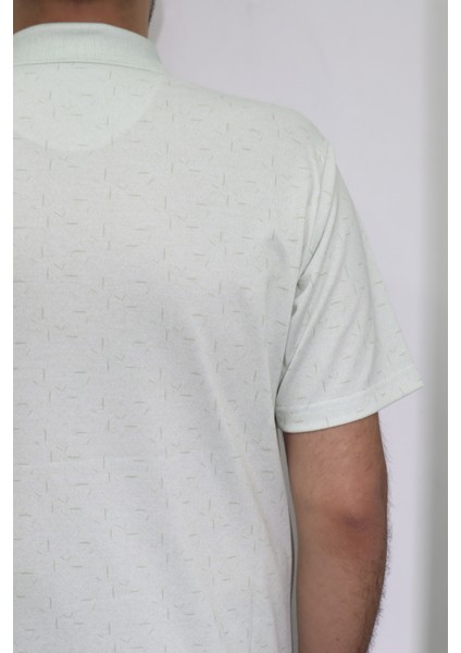 Fistan Store Erkek Desenli Klasik Kesim Rahat Kalıp Tek Cepli Polo Yaka T-Shirt fırsatları