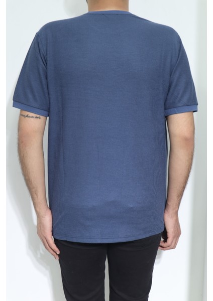 Fistan Store Erkek Düz Spor Kesim Normal Kalıp Bisiklet Yaka T-Shirt modelleri