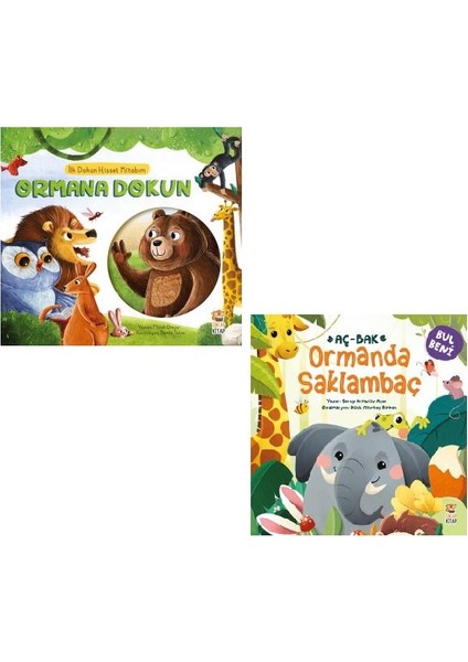 ılk Dokun Hisset Kitabım Ormana Dokun + Aç-Bak Ormanda Saklambaç Interaktif Kitaplar Set