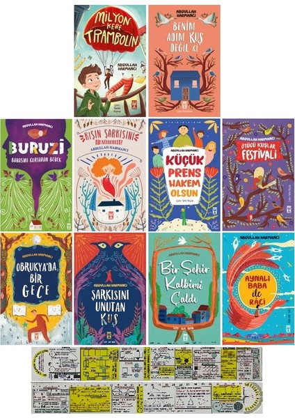 Ilk Genç Timaşabdullah Harmancı 10 Kitap Set + Mat. Öğreten Cetvel