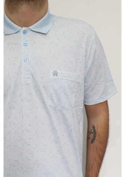 Fistan Store Erkek Desenli Klasik Kesim Rahat Kalıp Tek Cepli Polo Yaka T-Shirt fiyatları