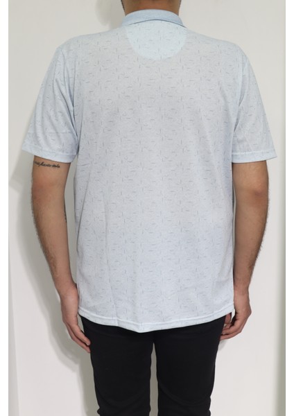 Fistan Store Erkek Desenli Klasik Kesim Rahat Kalıp Tek Cepli Polo Yaka T-Shirt modelleri