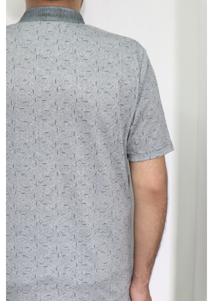 Fistan Store Erkek Desenli Klasik Kesim Rahat Kalıp Tek Cepli Polo Yaka T-Shirt fırsatları