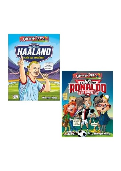 eğlenceli Bilgi Spor 2 Kitap Set / Erling Haaland - Cristiano Ronaldo