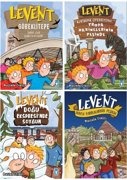 göbeklitepe - Troya Hazinelerinin Peşinde - Doğu Ekspresi'nde Soygun - Dünya Harikalarının Peşinde 4'lü Set - Levent Öykü