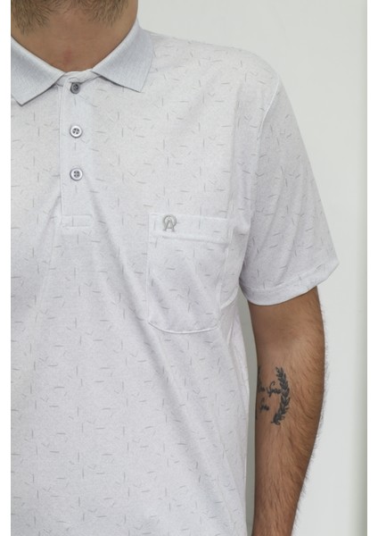 Fistan Store Erkek Desenli Klasik Kesim Rahat Kalıp Tek Cepli Polo Yaka T-Shirt fiyatları