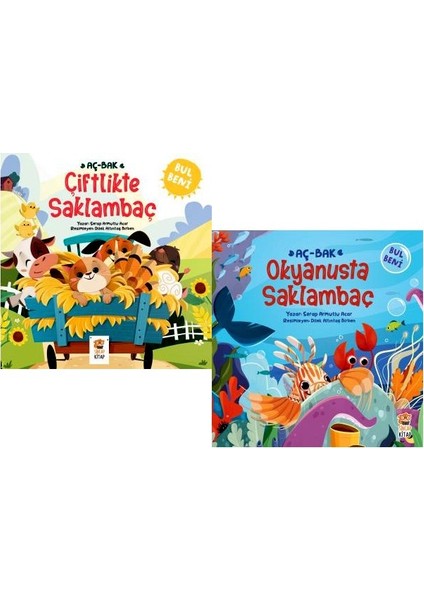 bul Beni Çiftlikte Saklambaç, Bul Beni Okyanusta Saklambaç Bul Beni Saklambaç 2'li Set - Serap Armutlu Acar