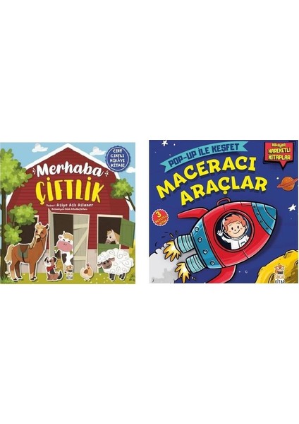 merhaba Çiftlik Cırt Cırtlı Hikaye + Maceracı Araçlar Hareketli Kitap
