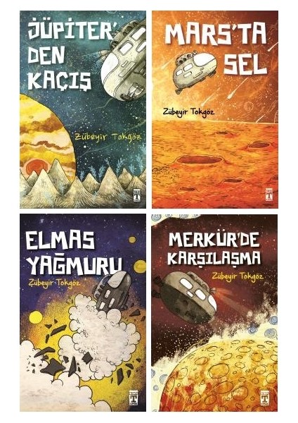 Ilk Genç Timaşzübeyir Tokgöz Seti / Jüpiter'den Kaçış - Mars'ta Sel - Elmas Yağmuru - Merkür'de Karşılaşma