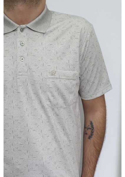 Fistan Store Erkek Desenli Klasik Kesim Rahat Kalıp Tek Cepli Polo Yaka T-Shirt fiyatları