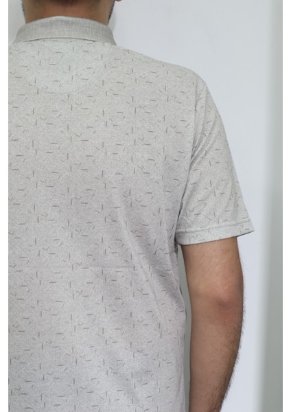 Fistan Store Erkek Desenli Klasik Kesim Rahat Kalıp Tek Cepli Polo Yaka T-Shirt fırsatları