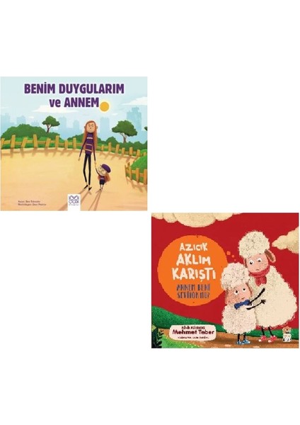 benim Duygularım ve Annem - Azıcık Aklım Karıştı Annem Beni Seviyor Mu? 2 Kitap Set
