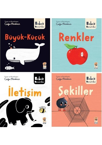 bebek Üniversitesi 4 Kitap Set / Büyük-Küçük - Renkler - Iletişim - Şekiller