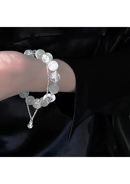 Kristal Boncuklu Ay Taşı - Ay Detaylı Bileklik ✨🌙 -El Yapımı fiyatları