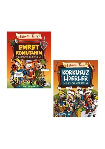 eğlenceli Bilgi Tarih 2 Kitap Set / Emret Komutanım + Korkusuz Liderler