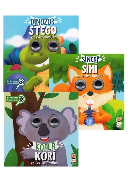 +2 Yaş Bu Kocaman Gözler Kimin 3’lü Set (Sincap Kitap)