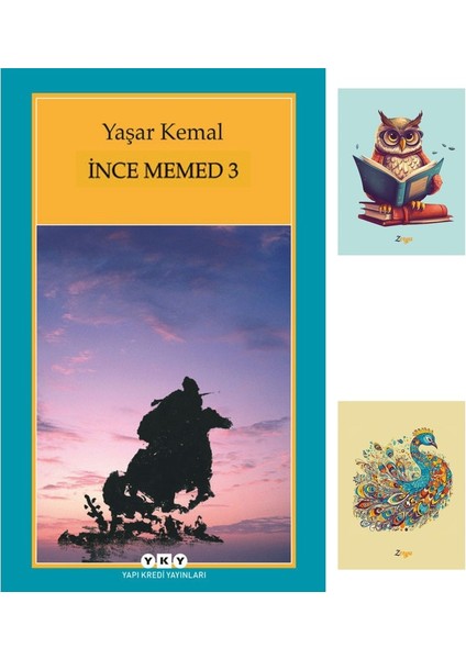 Yaşar Kemal - Ince Memed 3 + Not Defterli seti