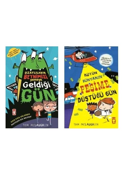 tom Mcloughlin Seti 2 Kitap / Uzaylıların Beynimizi Yemeye Geldiği Gün - Bütün Dünyanın Peşime Düştüğü Gün