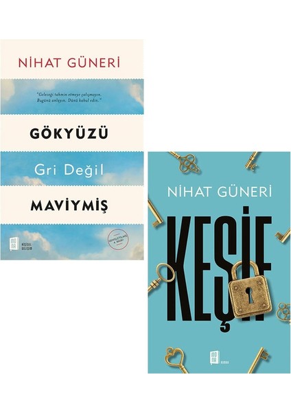 gökyüzü Gri Değil Maviymiş - Keşif - Nihat Güneri - 2 Kitap Set