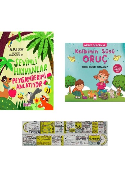 sevimli Hayvanlar Peygamberimi Anlatıyor - Kalbimin Süsü Oruç 2 Kitap – Matematik Ayraç
